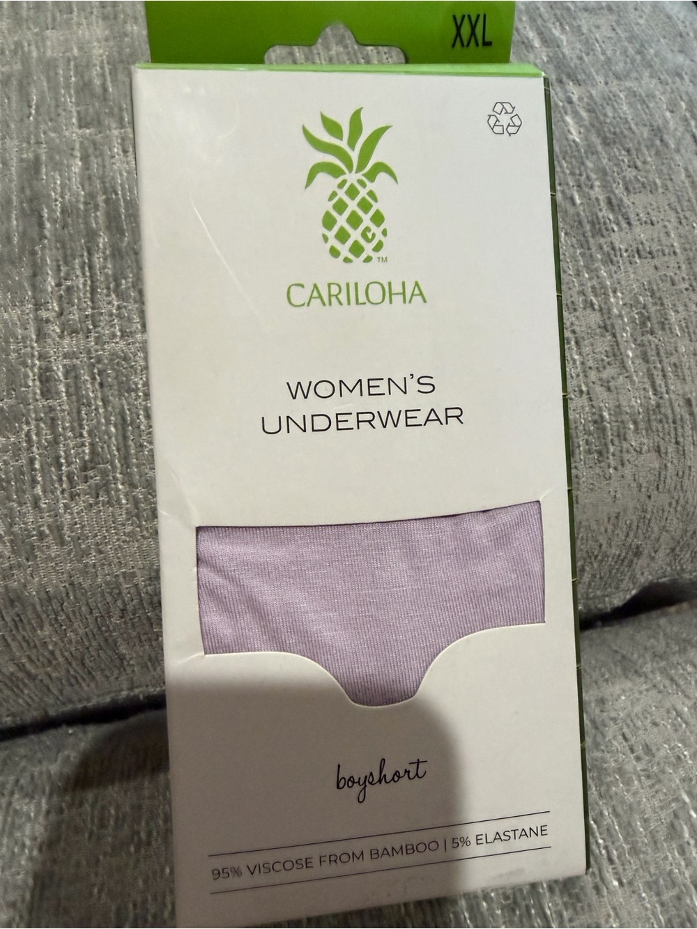 Cariloha Women's Lavender Boyshort Underwear - XXL